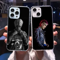 rapper lil peep phone case for iphone 13 12 11 8 7 plus mini x xs xr pro max transparent soft