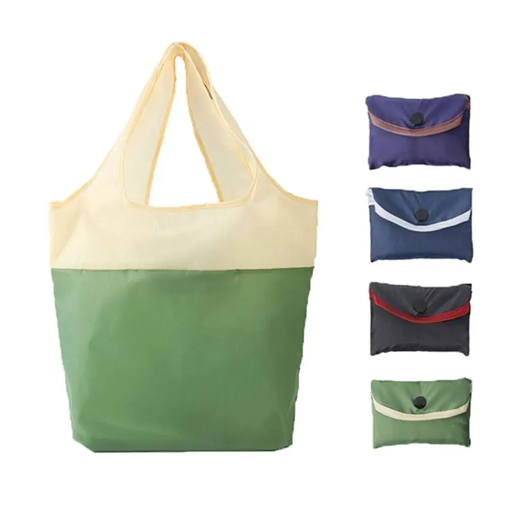 

Polyester Waterproof and Eco Shopping Bag Portable Foldable Storage Bag Supermarket Shopping bag Large Capacity Cloth Bag