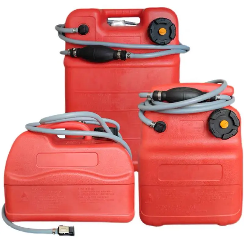 

Suitable for 9L12L24L portable yacht engine fuel marine outboard anti-static red plastic oil tank container