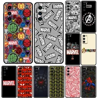 phone case for huawei p50 p50e p40 p30 p20 p10 smart 2021 pro lite 5g plus soft silicone case cover marvel heros logo