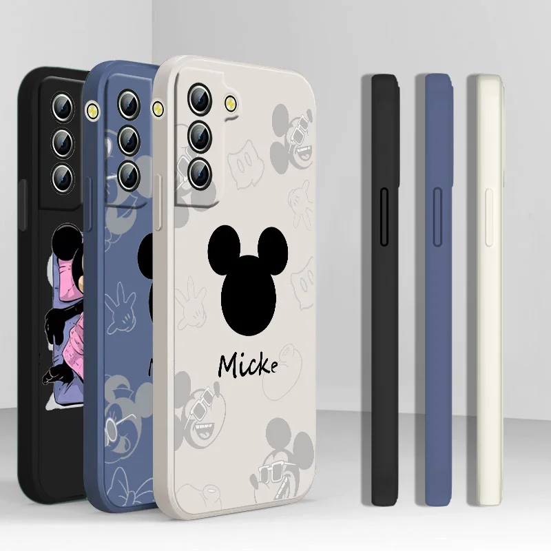 

Disney Mickey and Minnie Mouse Phone Case Liquid Rope For Samsung A12 A13 A11 A21S A22 A31 A32 A33 A42 A51 A52 A53 A71 A72 A73