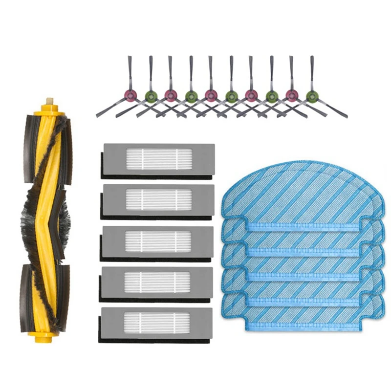 

Для Yeedi Vac / Vac Max / Vac Station / Vac Hybrid / K760 Запчасти для робота-пылесоса основная боковая щетка Hepa фильтр Швабра