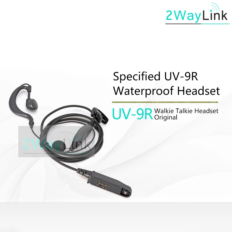 

Baofeng UV-9R Ham Radio 9R Plus Acoustic Headset BF-9700 A58 GT-3WP UV-5R WP Walkie Talkie Acoustic Air Tube Earpiece Microphone