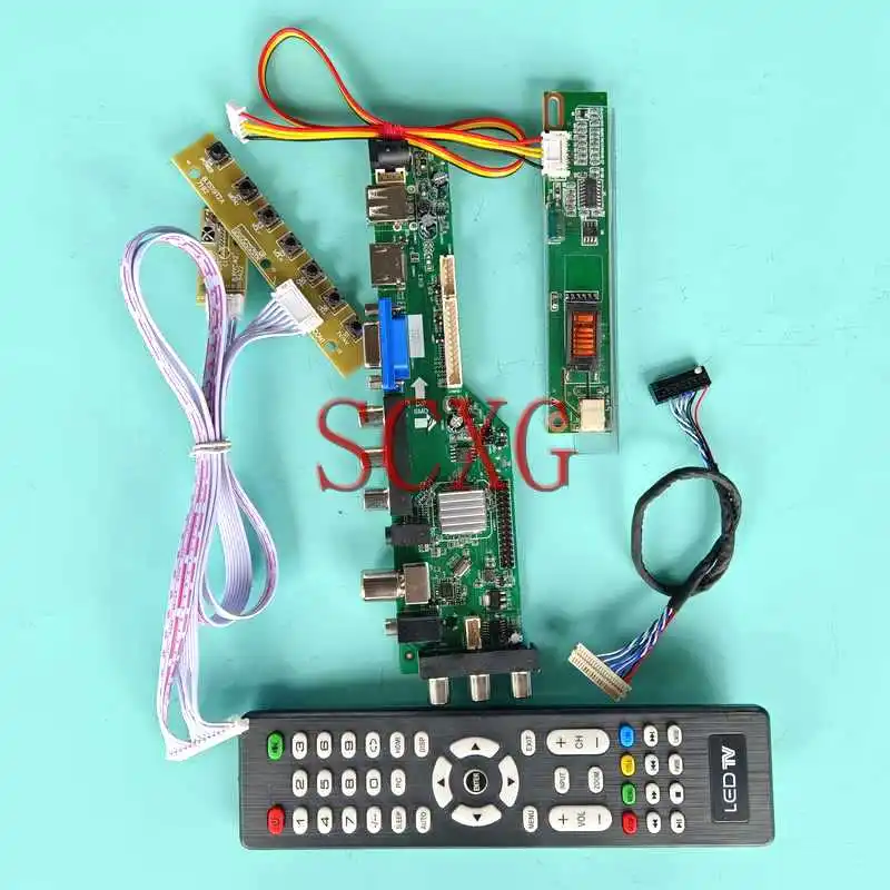 

Fit LTD133EWMZ LTD133KX2S Screen DVB Digital Controller Board HDMI-Compatible VGA USB AV RF 13.3" Kit 20Pin LVDS 1280*800 1-CCFL