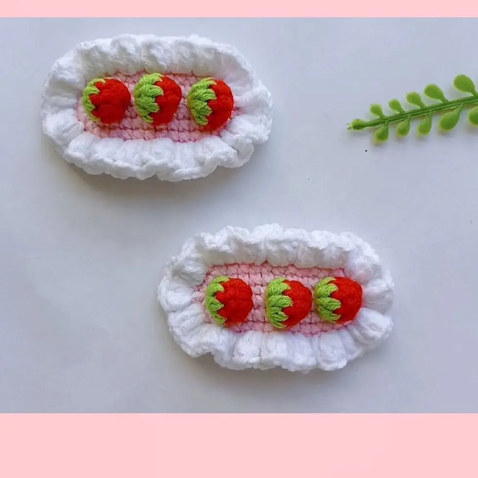 

New design girls lace hairpin handwoven wool hair accessories birthday gift