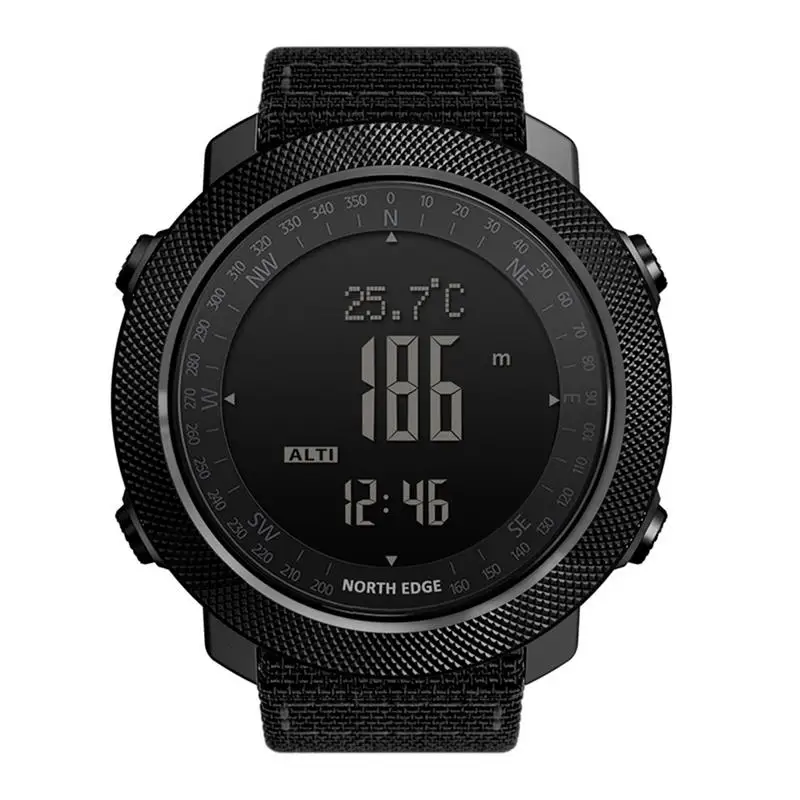 

50m Waterproof North-Edge Sport Digital Watch Hours Outdoor Sports Running Swimming Military Altimeter Barometer Compass