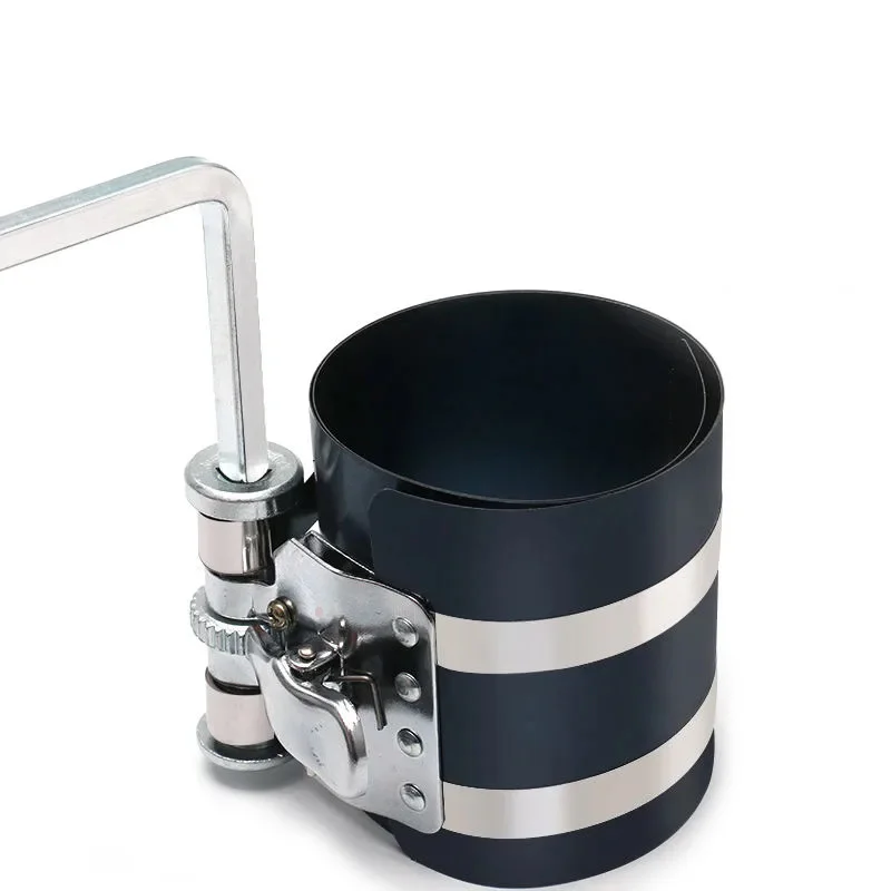 3 Piston Ring Ratchet Type Compressor Clamp Engine Piston Ring Compressor Tool Installer Band Ratchet Tool Compressor Clamp 53-175mm