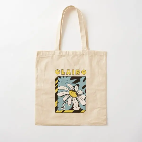 

Clairo Cotton Canvas Bag Printed Fabric Handbag Shoulder Bag Designer Unisex Women Shopper Casual Travel Reusable Fashion