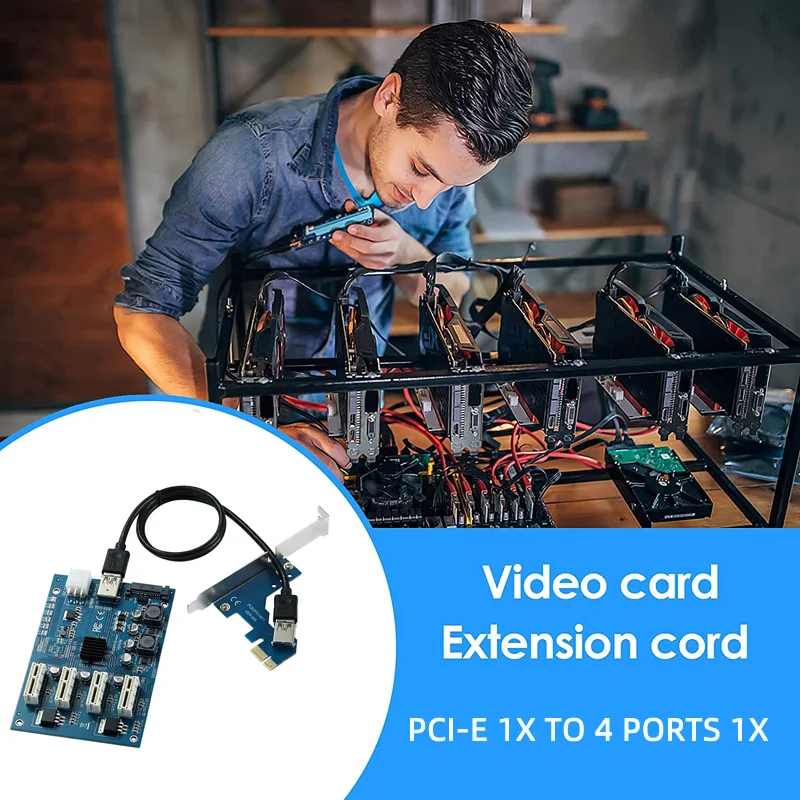 От 1 до 4-портового коммутатора PCI Express Умножитель PCI-E X1 4PCI-E X16 Комплект расширения
