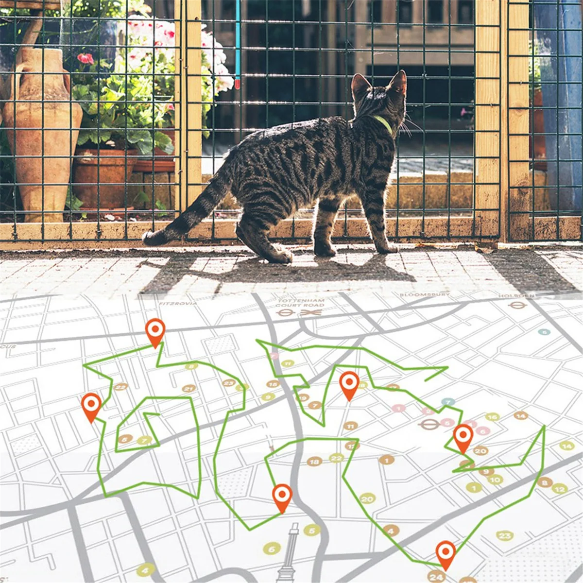 Мини-GPS-регистратор данных водонепроницаемый GPS-трекер регистратор для кошек