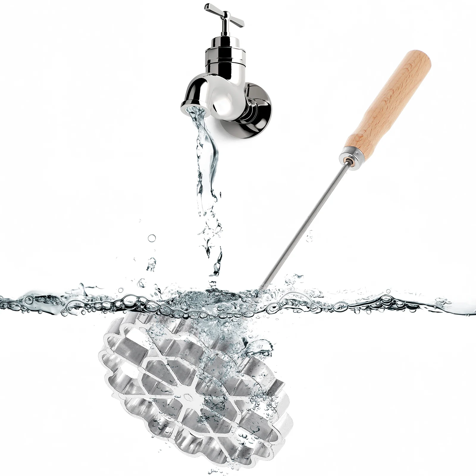 Мини-вафельница форма для масляного пирса вок антипригарная ложка из