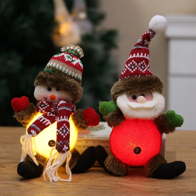 

Рождественская кукла в виде снеговика, лося, 2022, рождественские украшения для дома, Рождество, Новый год 2023