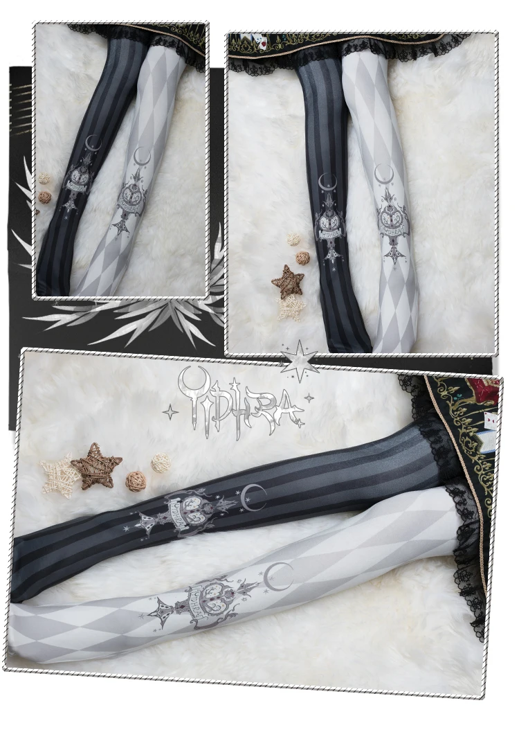 Модные колготки в стиле &quotЛолита&quot Новинка лета 2024 облегающие клетку с