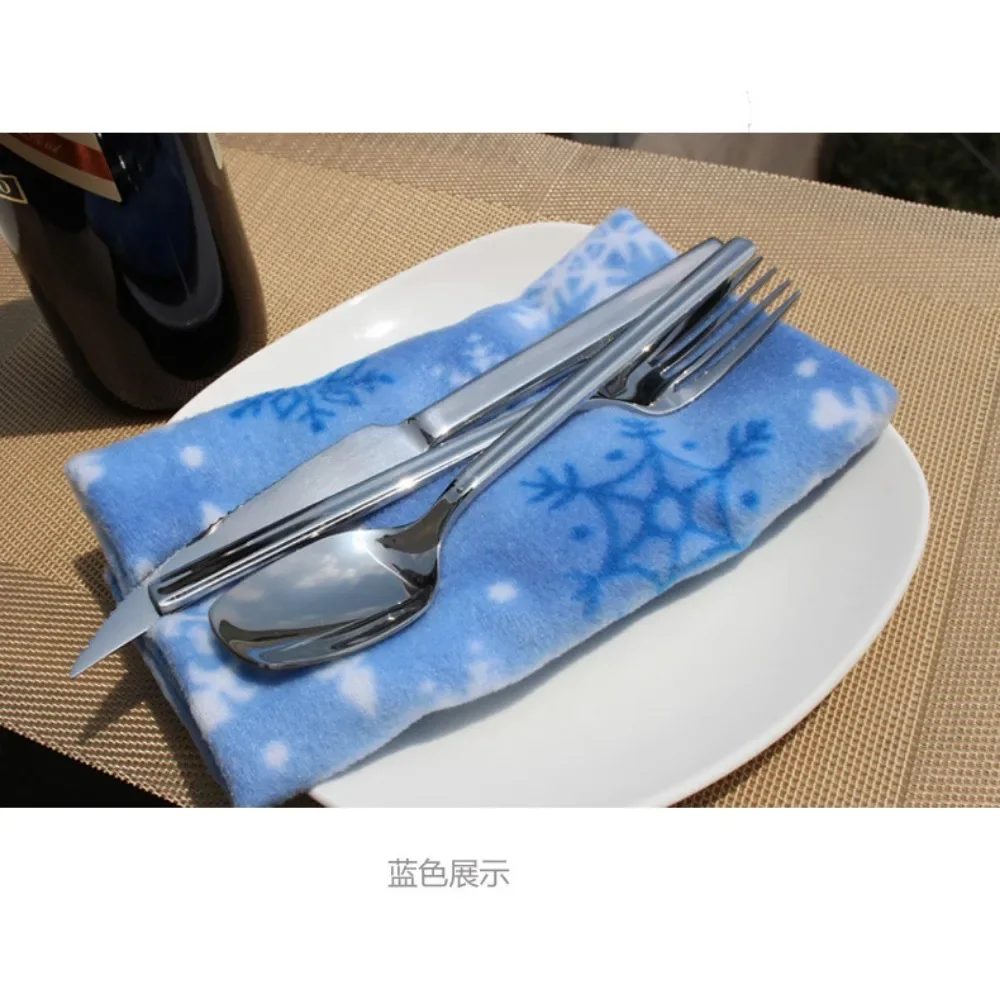 Новые рождественские салфетки бархатные и нескользящие коврики товары для