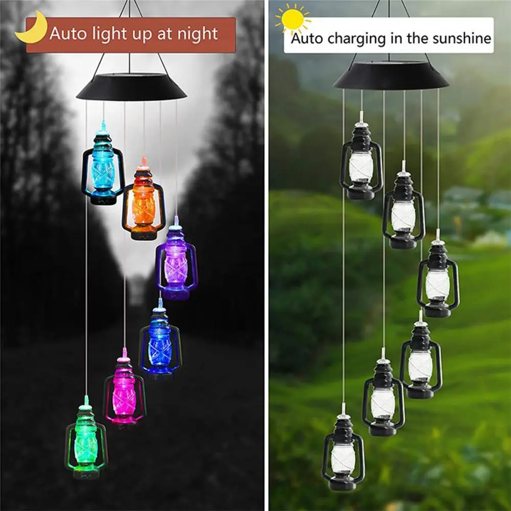 

Durable Wind Bell Light Barn Lantern Shape ABS Wind Bell Lamp Dream Catcher Wind Bell Light