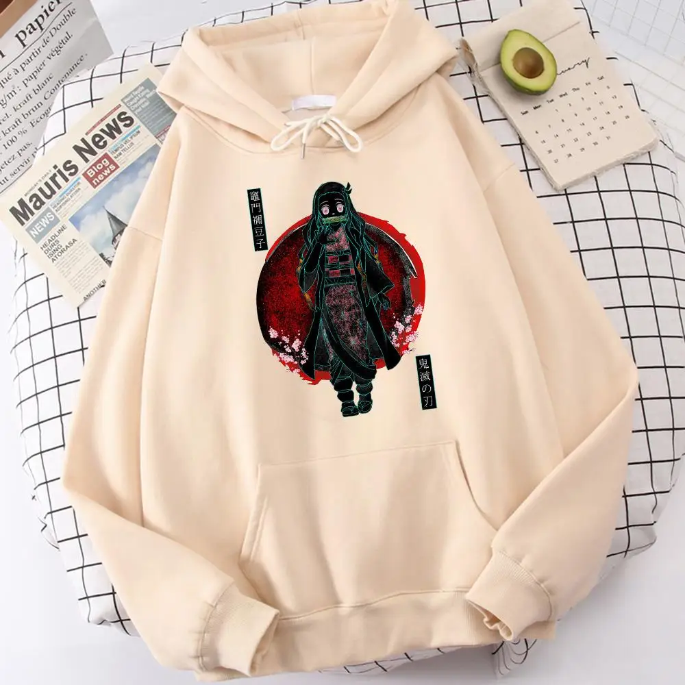 

Anime Demon Slayer Hoodie Men Manga Graphic Sweatshirt Autumn 90s Hooded Streetwear Female Male Fleece Oversize Hip Hop Hoodies