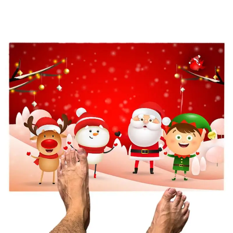 

Коврик с Сантой рождественские Коврики для кухни Рождественский Санта-Клаус северный олень кухонные коврики подходят для кухни ванной ком...