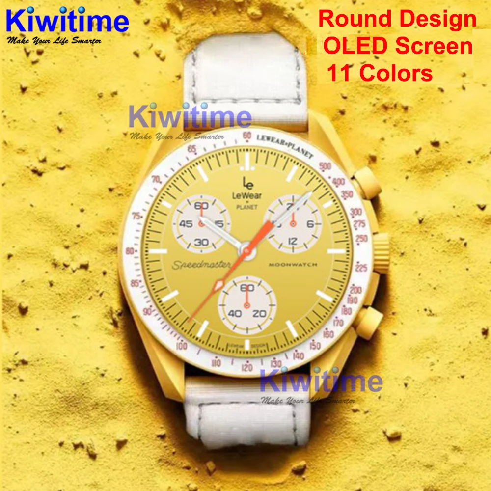 

KIWITIME OMG WATCH Planet Series Smartwatch Round Super OLED Screen Always On display Bluetooth Call 172+ Sport Modes