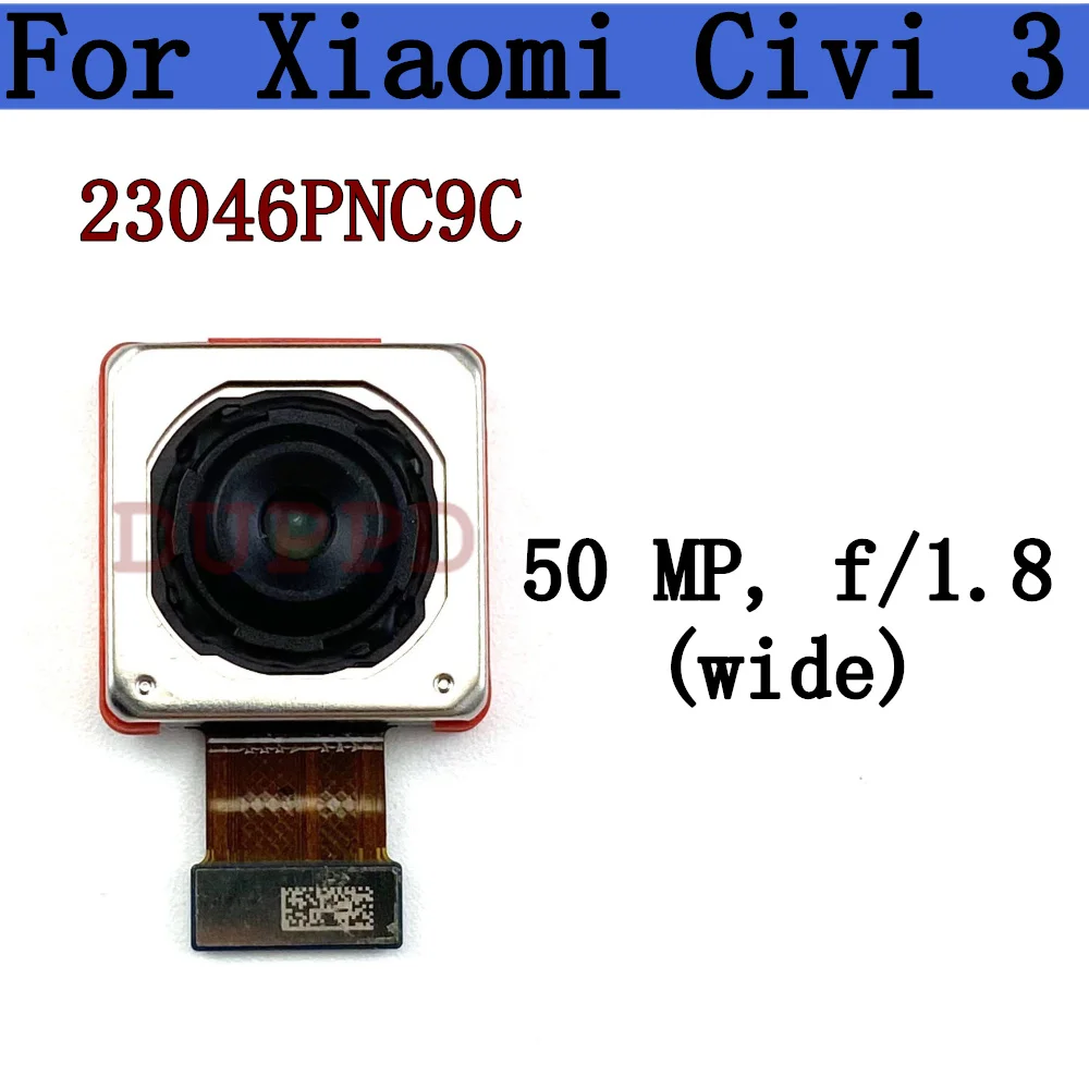 Задняя камера для Xiaomi Civi 3 Civi3 основной вид сзади большой модуль задней камеры