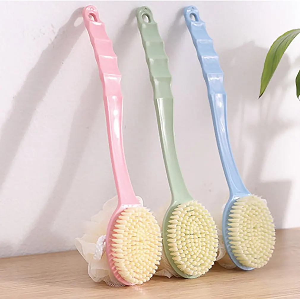 

Double-sided Body Brush Bath Shower Body Back Brush WITH Long Handle Spa Scrubber Exfoliating Bath Tools