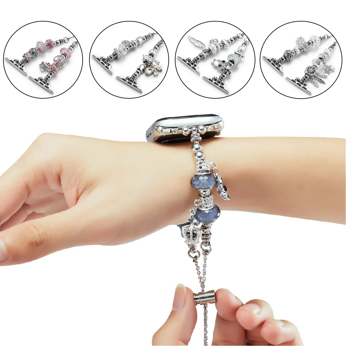 

Pandora Strap for Apple Watch Band 41mm 45mm 44mm 40mm 42mm 49mm Women Jewelry Metal Bracelet iWatch Series 8 7 6 SE Accessories