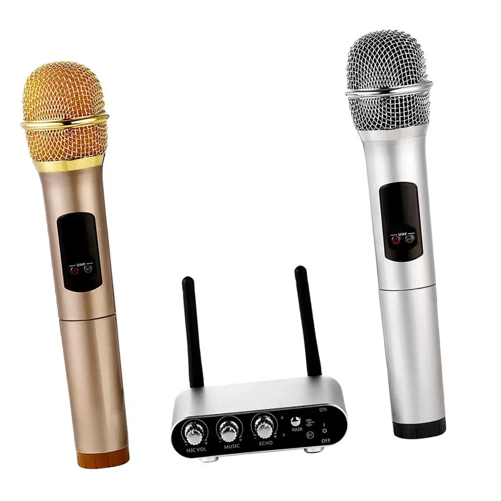 

Convenient Karaoke UHF Condenser Microphones Mic Pack