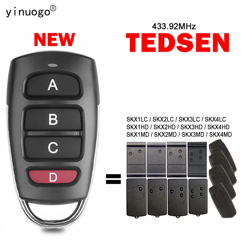 

TEDSEN SKX1LC SKX2LC SKX3LC SKX4LC SKX1HD SKX2HD SKX3HD SKX4HD SKX1MD SKX2MD SKX3MD SKX4MD Remote Control 433.92MHz Fixed Code