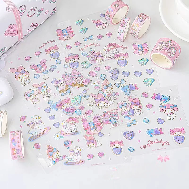 Sanrio Kuromi Cinnamoroll Женская Подарочная коробка Kawaii аниме ручная учетная запись