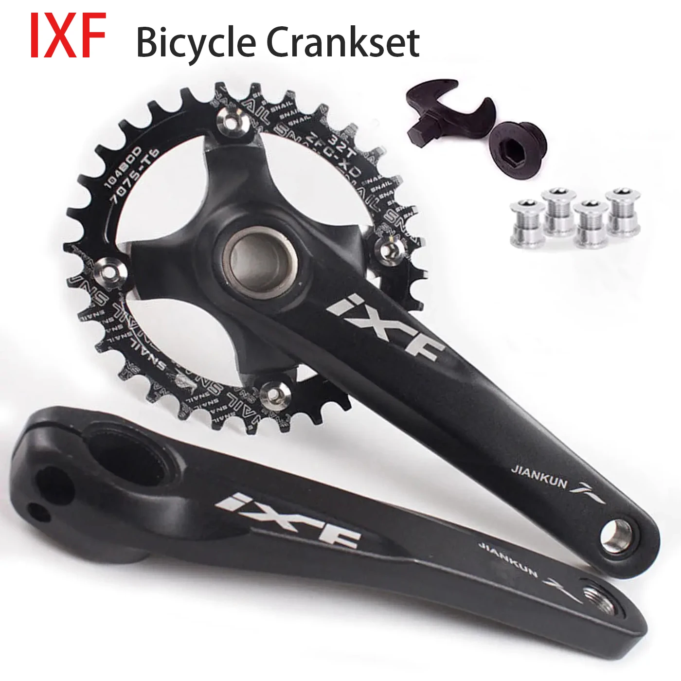 IXF велосипед 104 BCD Кривошип цепь полый интегрированный 170 мм узкий широкий MTB