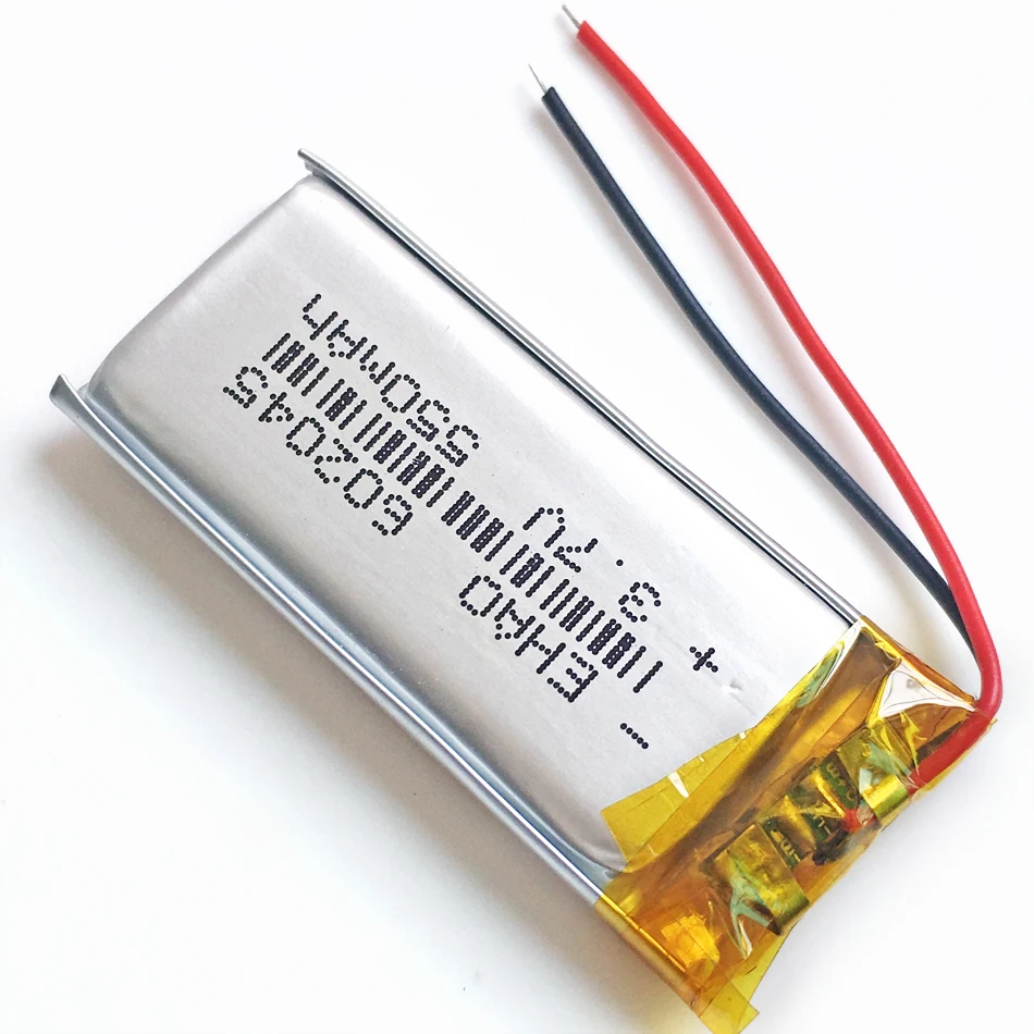 Фото Аккумулятор LiPo 3.7V 550mAh 602045 для умных часов, браслетов, MP3-плееров, GPS-навигаторов, гарнитур, камер №3