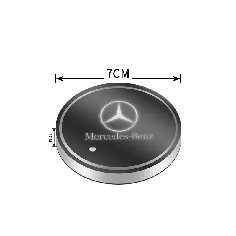 1/2 шт. автомобильные подставки с 7-мя цветами меняющие свет для Mercedes Benz C180 C200 C260 C300
