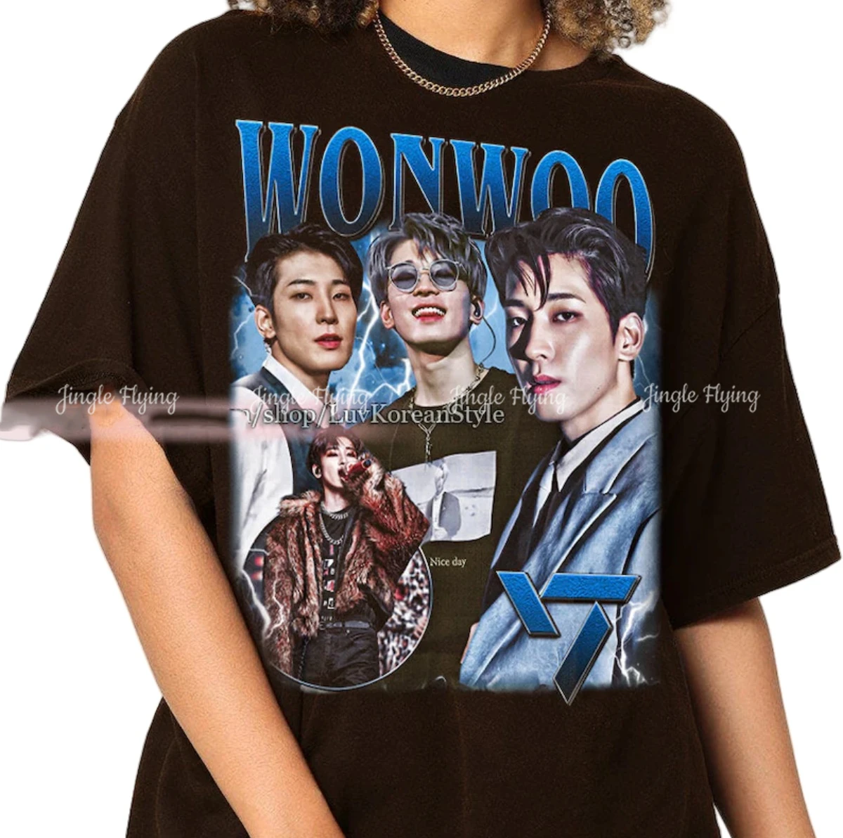 Лимитированная футболка Wonwoo Kpop винтажная РУБАШКА УНИСЕКС с принтом свитшот