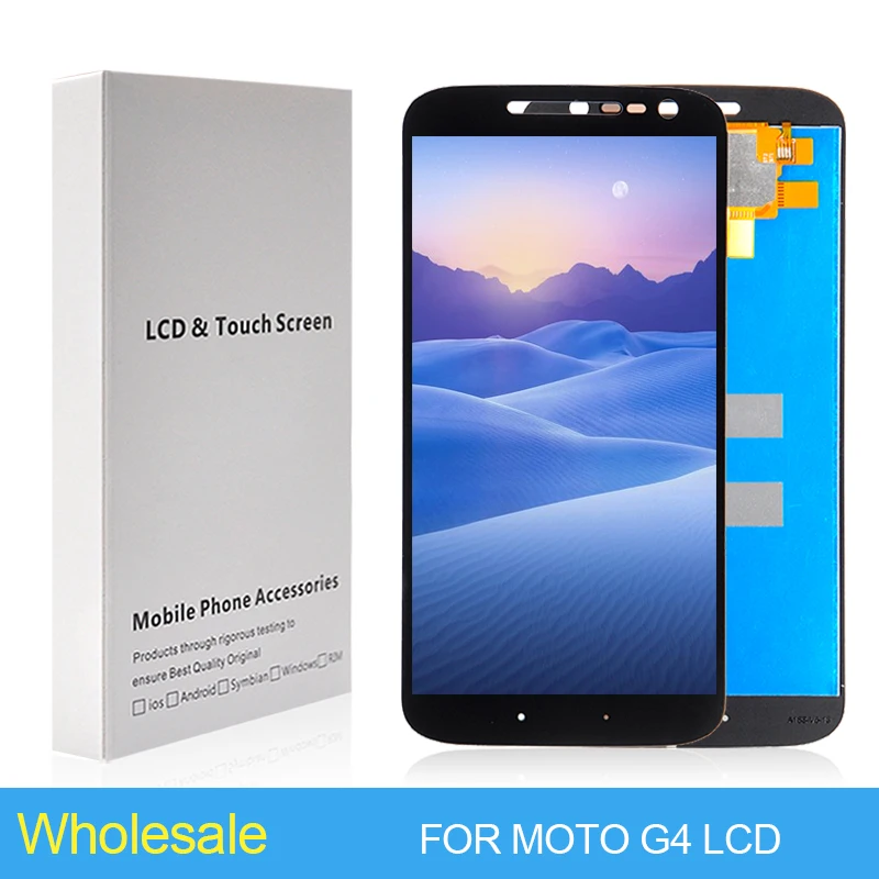 ЖК-дисплей 5,5 дюйма XT1621 для Moto G4, сенсорный экран с дигитайзером XT1622, XT1625, XT1620 в сборе с рамкой, бесплатная доставка