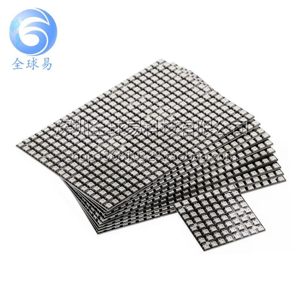 64-битный светодиодный модуль Ws2812b 8x8 Xrgb 5050 Ws2812s Пиксельный экран Sunlephant