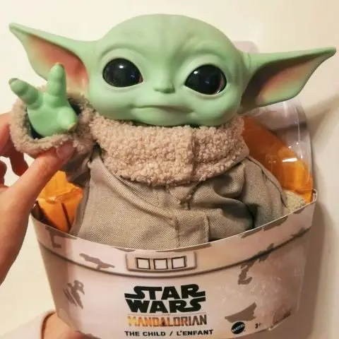

Disney Anime Star Wars Yoda Baby 30cm Plush Action Figure Toys Kawaii Baby Yoda Master Dolls Toys For Children Christmas Gifts