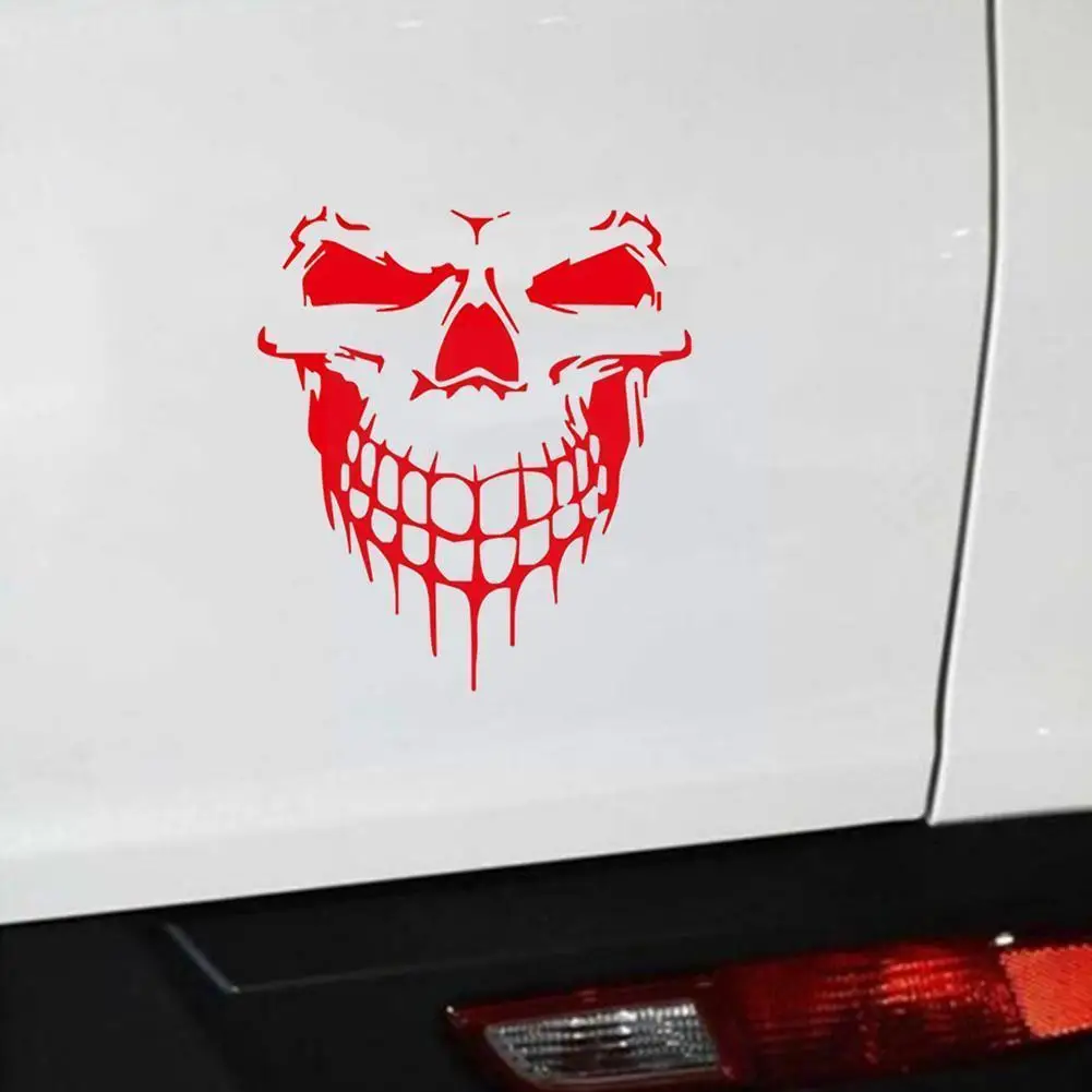 

Waterproof Car Decals Sticker 3 Scary Skull Bone Skeleton Window Suv Bumper Truck Wall Sticker Decor Door Home D4h5