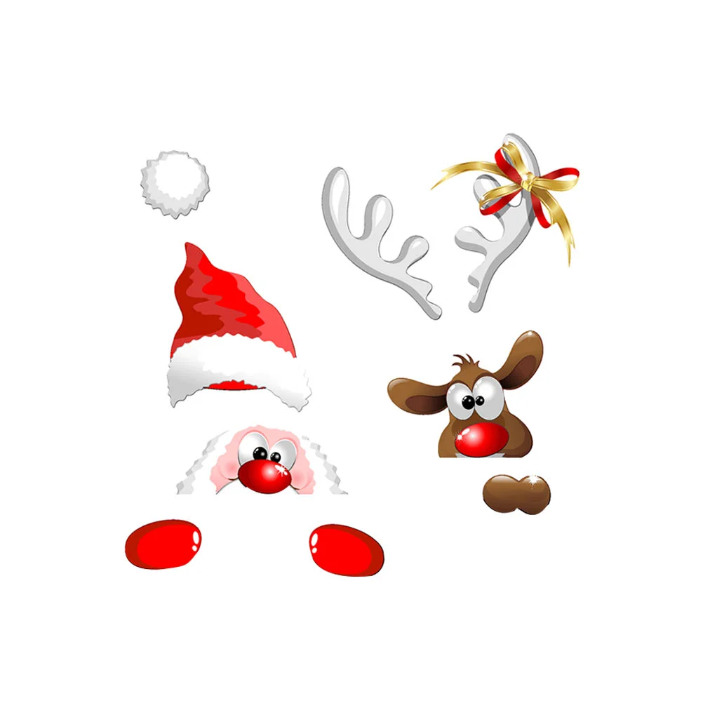 

1Pc Adhesive Door Pasting Decal Xmas Party Wall Sticker Home Party Layout Decal
