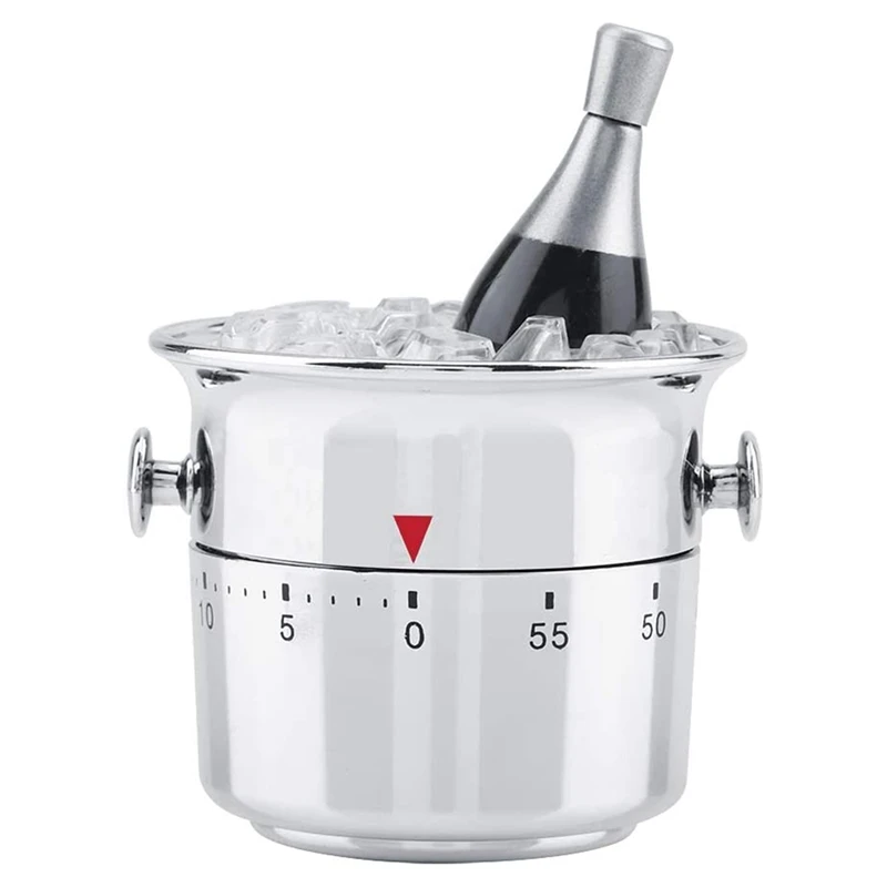 

Кухонное ведро, кухонный таймер на 60 минут, механический Заводной таймер из нержавеющей стали, напоминание о времени