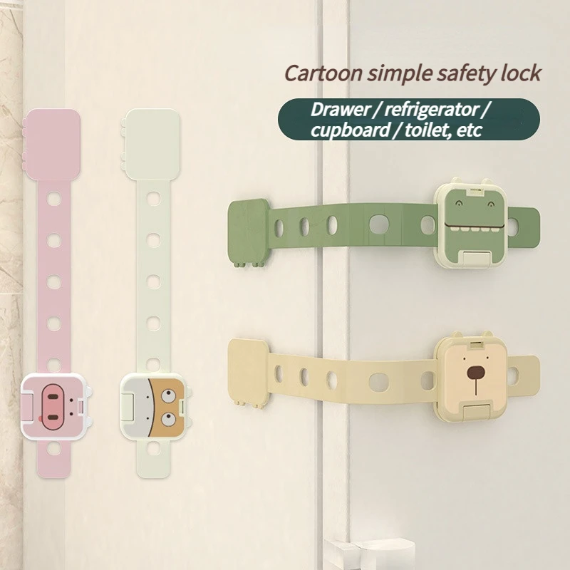 

6PCS Children Lock Drawer lock safety baby anti opening anti pinch baby sliding door refrigerator protection cabinet door lock