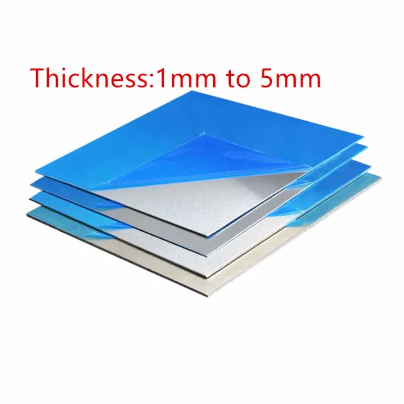 

1PC Aluminum Plate DIY Material Laser Cutting Frame Metal Plates With Film Thick 1/2/3/4/5mm
