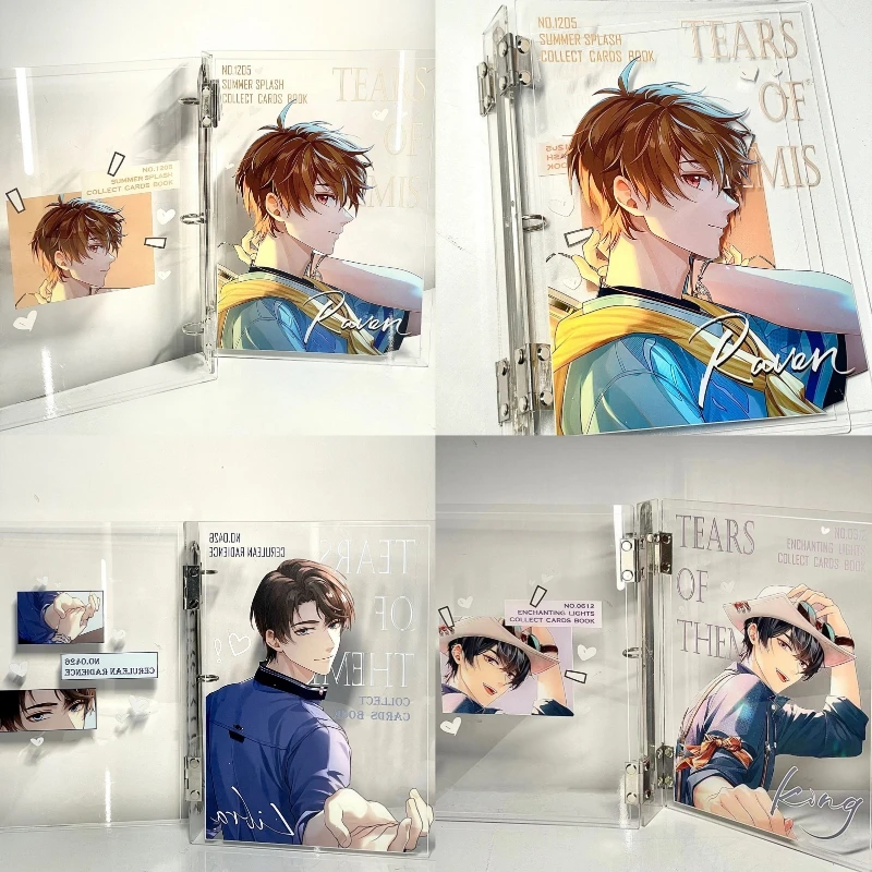 

Прозрачный чехол-книжка аниме Tears of Themis из ПВХ с 3 отверстиями, А5, А4, блокнот с вкладышами, ручной блокнот, съемный блокнот, внешняя крышка