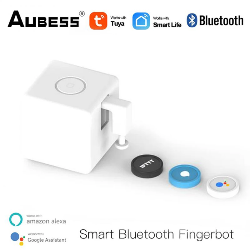 

Умный Bluetooth-переключатель Tuya Fingerbot Plus Knop толкатель умный дом приложение для умного дома Голосовое управление для Alexa Google Assistant