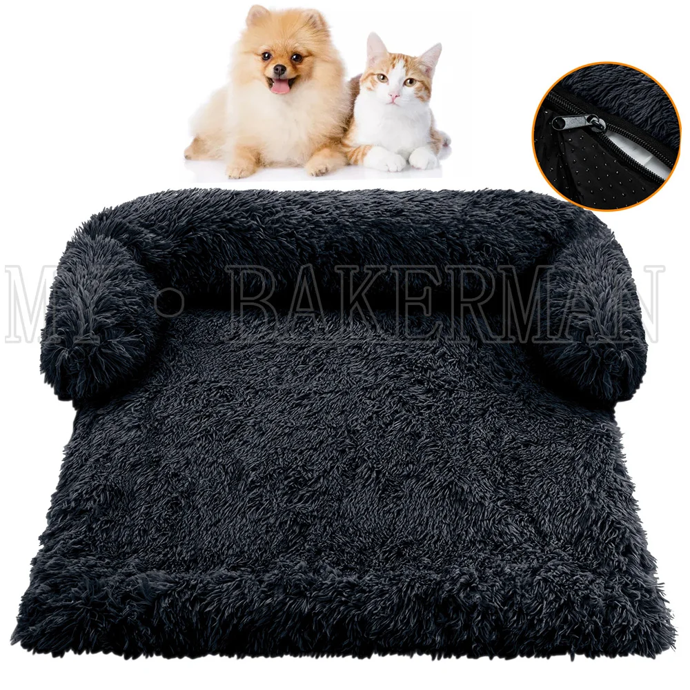 XXL Dog Sofa Bed Removable Cover Large Dog Sofa Bed Washable Plush Dog Kennel Winter Warm Pet Kennel Pad Dog Supplies
