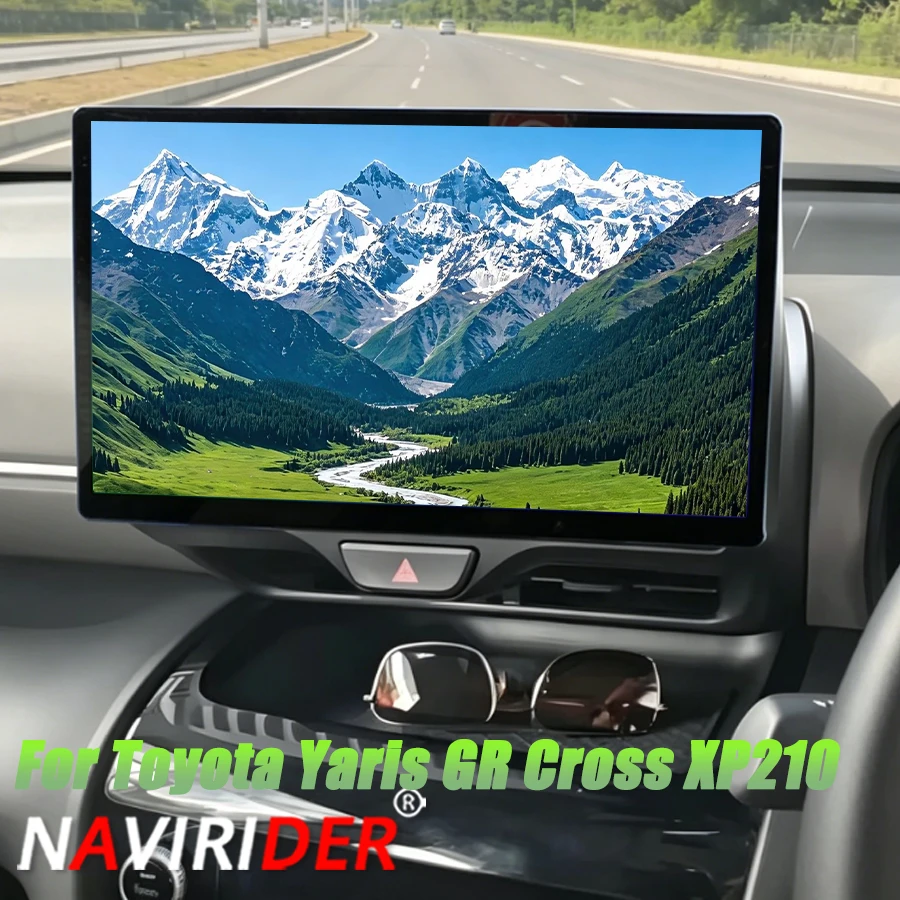 Фото 2K Мультимедийный 12,5-дюймовый QLED-экран Android 15 для Toyota Yaris GR Cross XP210 2020-2023 с Android Auto и Carplay, 2DIN видеоплеер №1