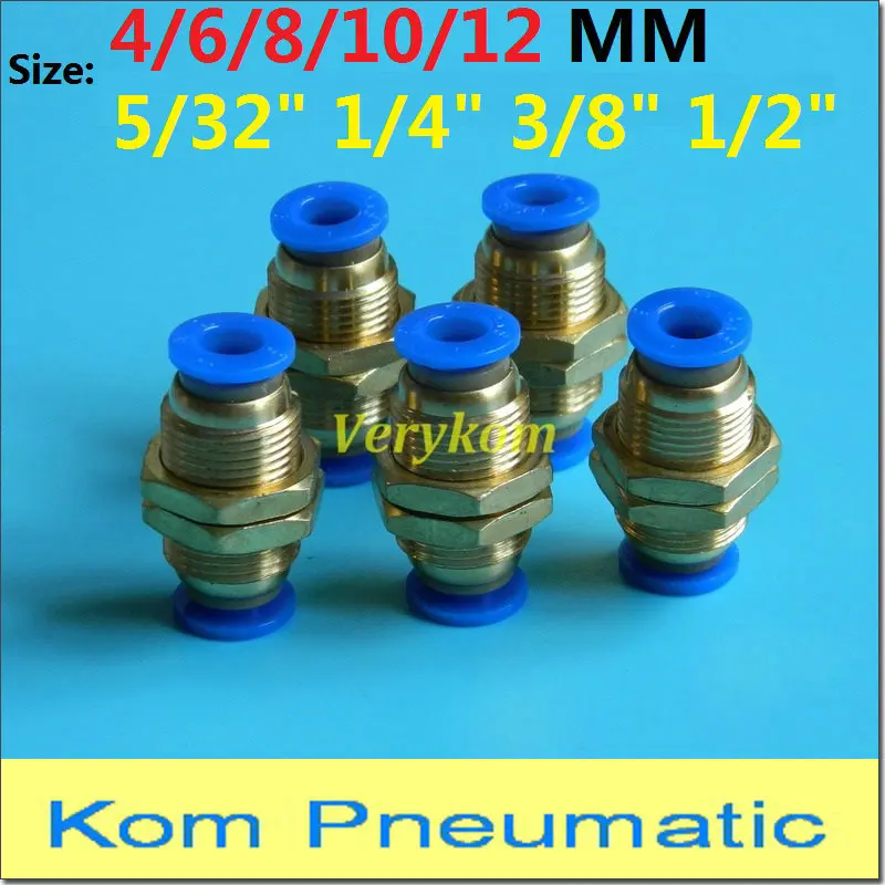 10X пневматический прямой воздушный фитинг трубопроводный Соединительный