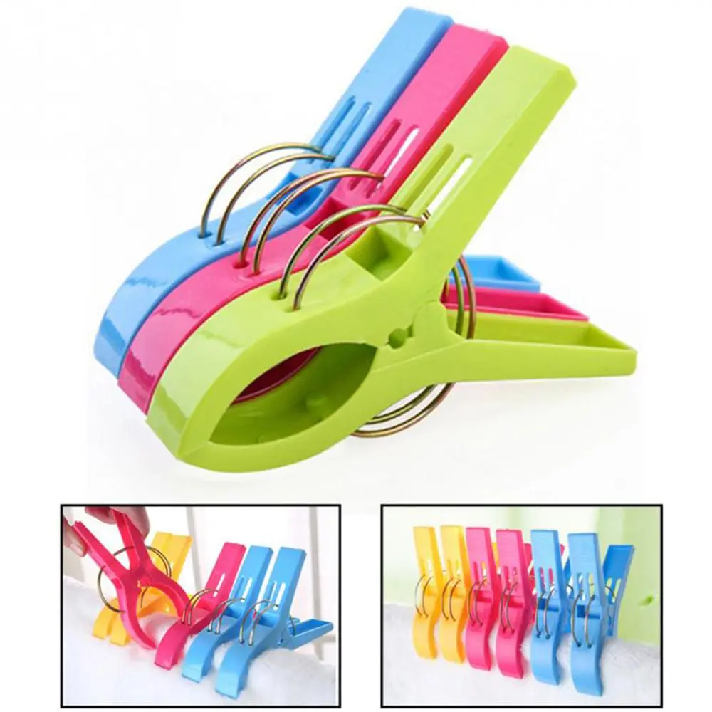 

Plastic Bright Colour Cloth Retaining Drying Racks Socks Beach Towel Clamp Clothes Pins Clothes Clip Clothes Pegs
