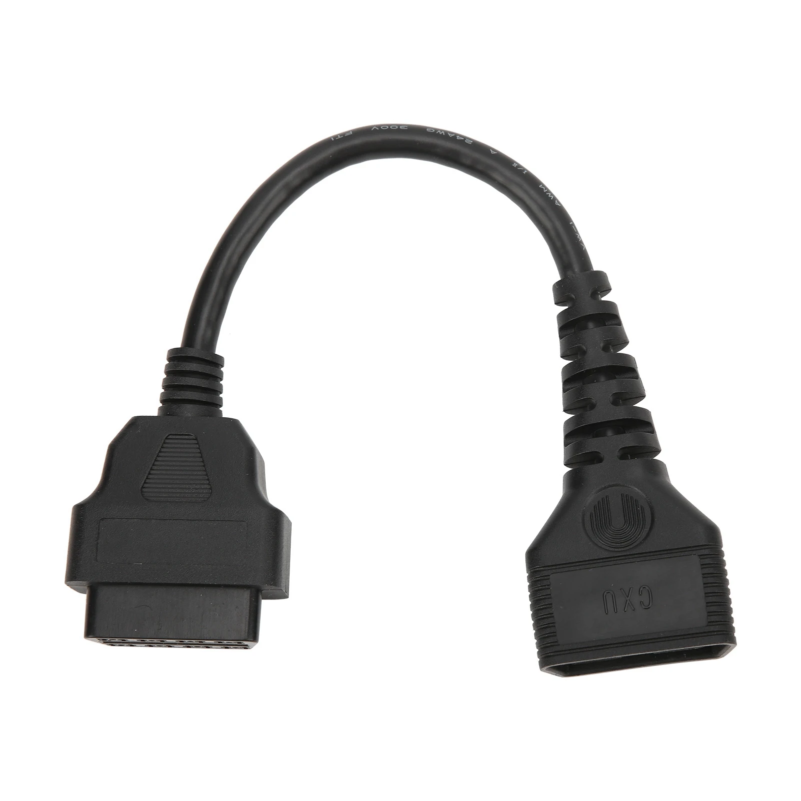

10.6in OBD2 Extension Cable 16Pin Automotive Car Diagnostic Scanner Connector Universal