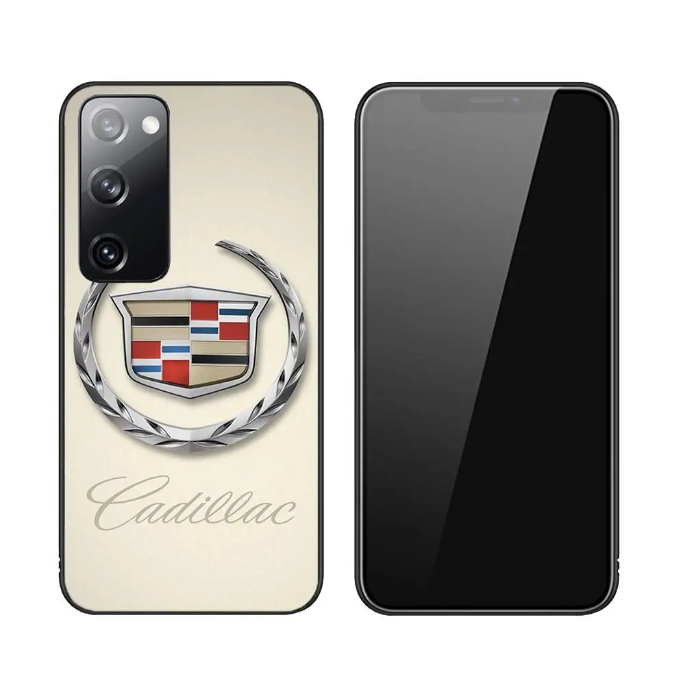 Cadillac Logo Fashion Phone Case For Samsung Galaxy S23 S21 S10 S30 S20 S22 S8 S9 S30 Pro Plus Ultra Fe Design Black Phone Cover