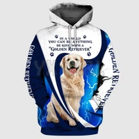be kind with a golden retriever 3d printed hoodies unisex pullovers funny dog hoodie casual street tracksuit