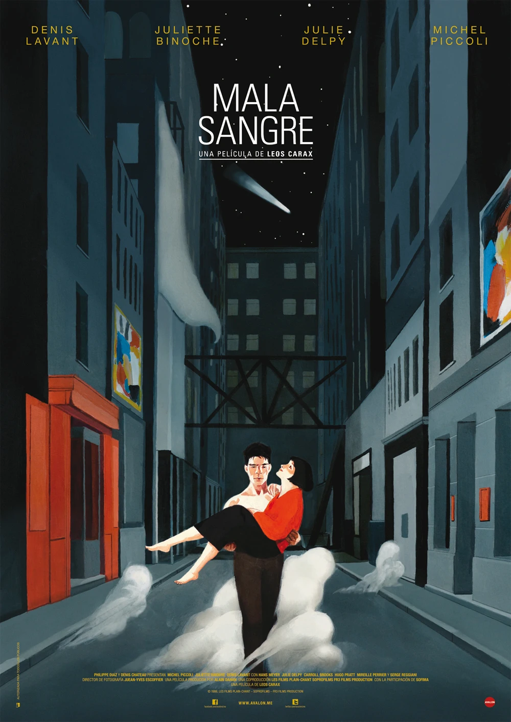 Фильм Мауvais санг (1986) Шелковый постер на заказ Домашняя декоративная настенная